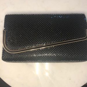 Sequin shoulder/clutch bag